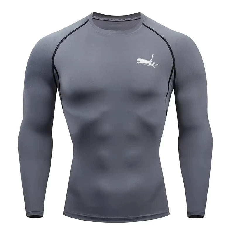 Men's Long Sleeves Fitness T-shirt Dry Fit Gym T-shirt Sportswear Outdoor Sports Running Tees Tops For Men RL0623