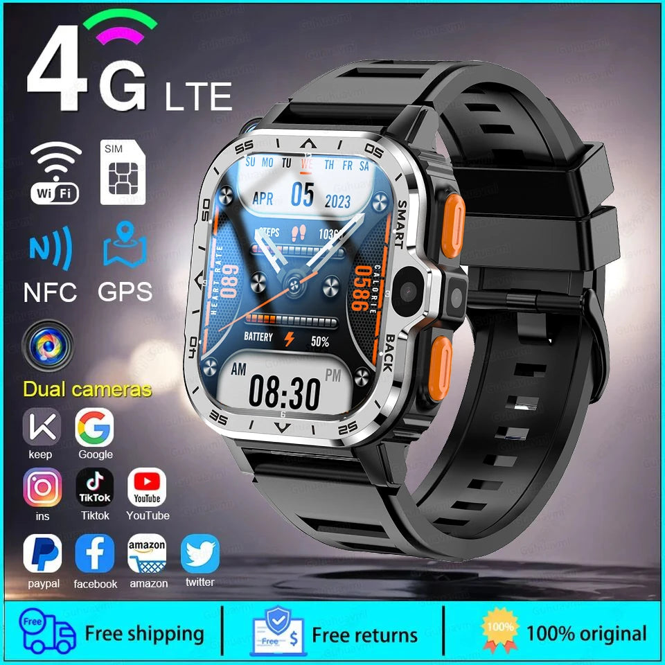 Android WhatsApp Smart 5G Video Voice SOS Call Camera Watch GPS WIFI Trace Locate SIM Card Phone Smart Watch For Huawei Xiaomi