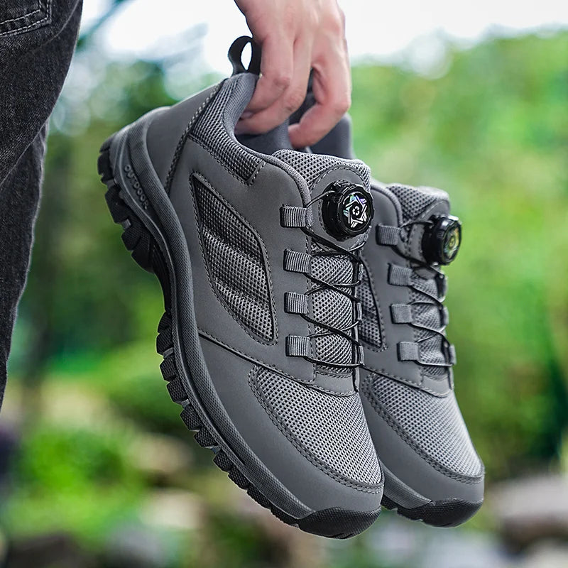 Men'S Sports Shoes Rotating Buckle Comfortable Hiking Anti Slip Sports Shoes Plus Size Men'S Shoes