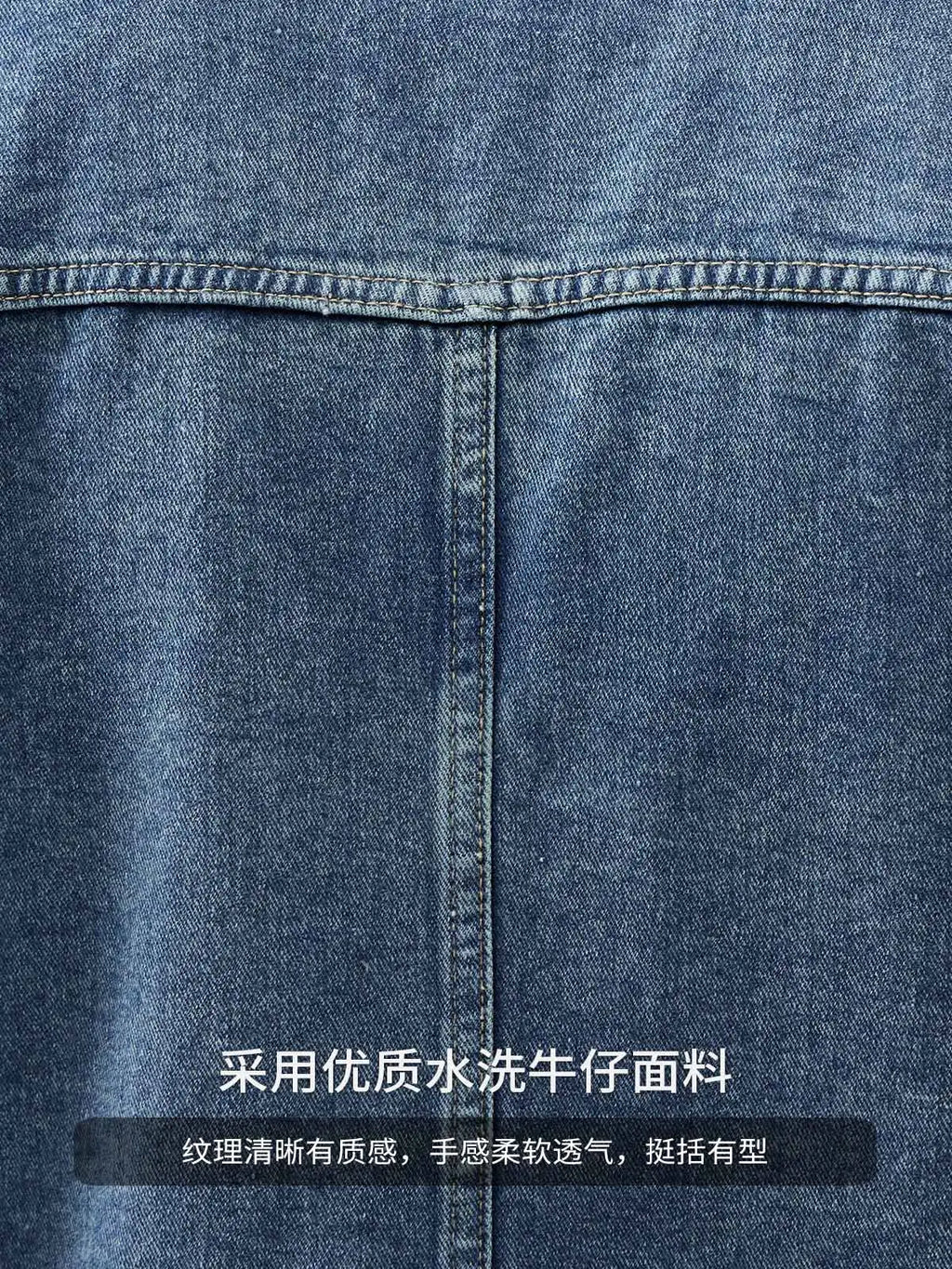 DUKEEN Blue Denim Jacket for Men 2025 Spring and Autumn New Loose Casual Retro Men's Jean Jacket Man Coats