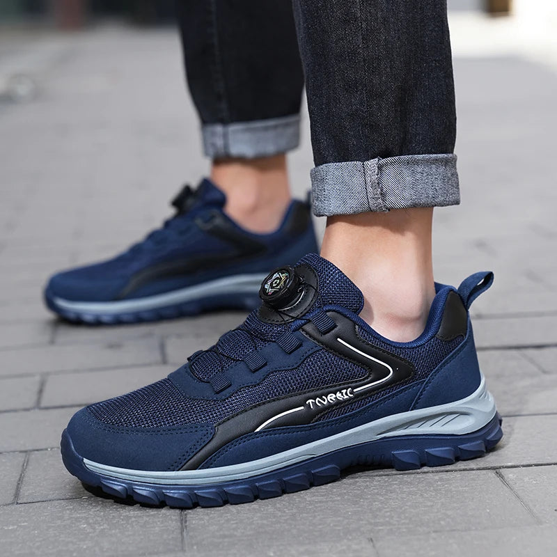 Men'S Sports Shoes Rotating Buckle Comfortable Hiking Anti Slip Sports Shoes Plus Size Men'S Shoes