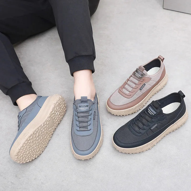 Men's Lightweight Casual Shoes Soft Sole Breathable Slip-On Loafers Comfortable Walking Sneakers 2023 New