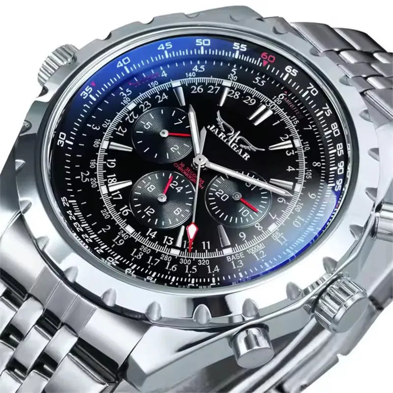 JARAGAR 212 New Men's Automatic Mechanical Watch Fashion Business Luxury Calendar Week Men's Premium Watch Gift reloj hombre