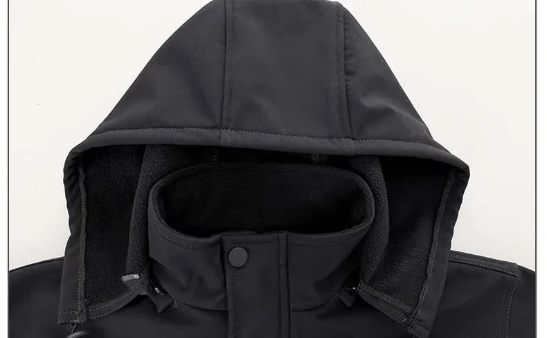 Men Winter Autumn Fleece Jackets Tactical Waterproof Suits Outdoor Hiking Camping Tracksuits Coats Thermal Pants Men Clothing