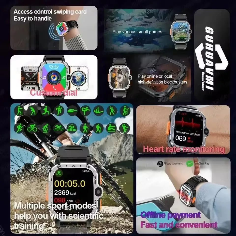 Android WhatsApp Smart 5G Video Voice SOS Call Camera Watch GPS WIFI Trace Locate SIM Card Phone Smart Watch For Huawei Xiaomi