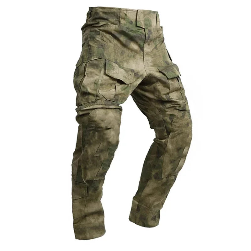 Men Combat Pants With Knee Pads Tactical Cargo Sport Trousers Camouflage Multicam Trekking Hunting Clothes（Not knee pads）