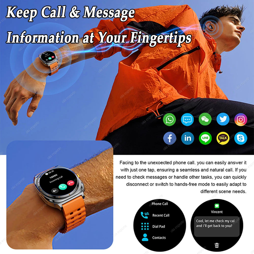 New GT98 Smart Watch TWS Headset 2 In 1 AMOLED Wireless Headset Bluetooth Call Outdoor Sport Music Health Monitor Smartwatch Men