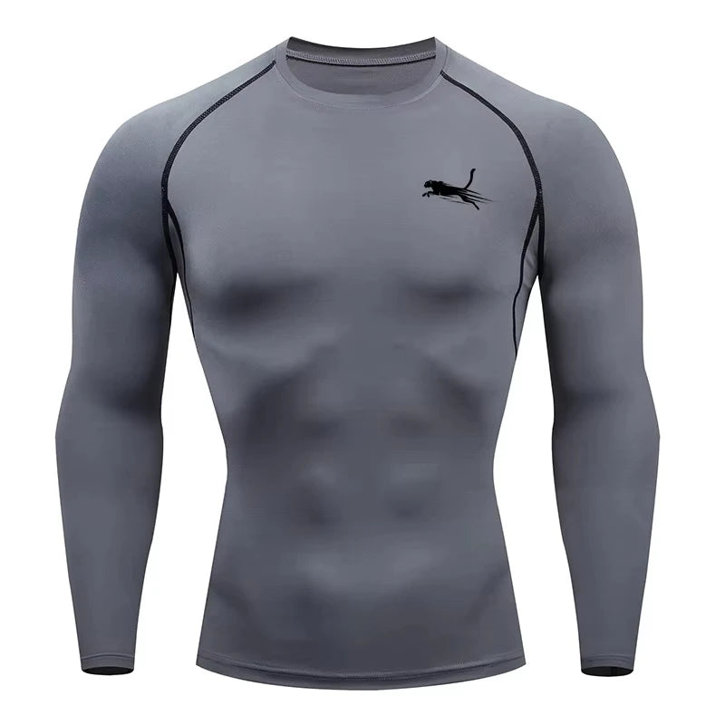 Men's Long Sleeves Fitness T-shirt Dry Fit Gym T-shirt Sportswear Outdoor Sports Running Tees Tops For Men RL0623