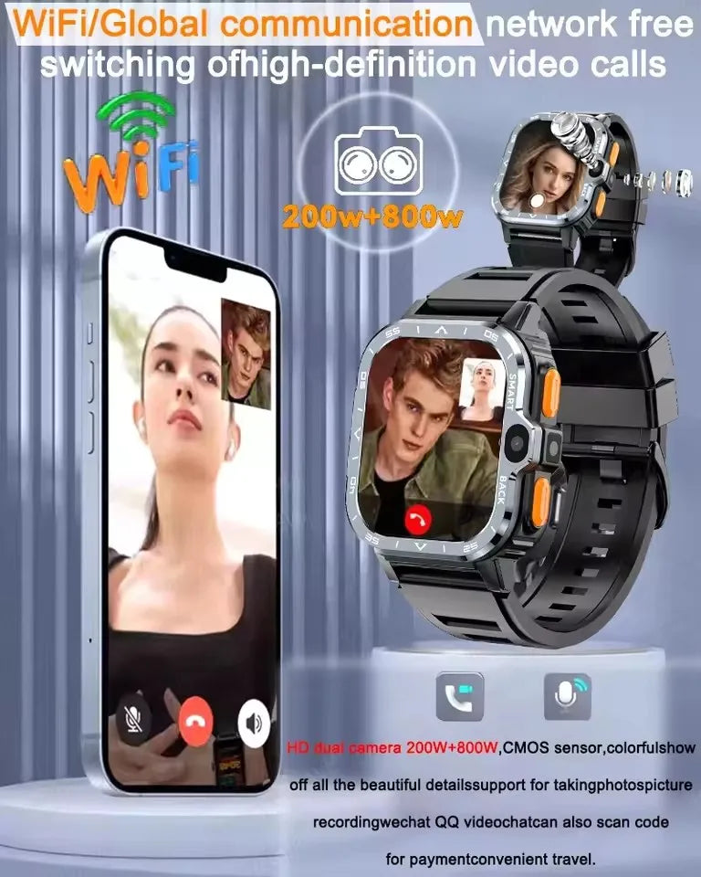 Android WhatsApp Smart 5G Video Voice SOS Call Camera Watch GPS WIFI Trace Locate SIM Card Phone Smart Watch For Huawei Xiaomi