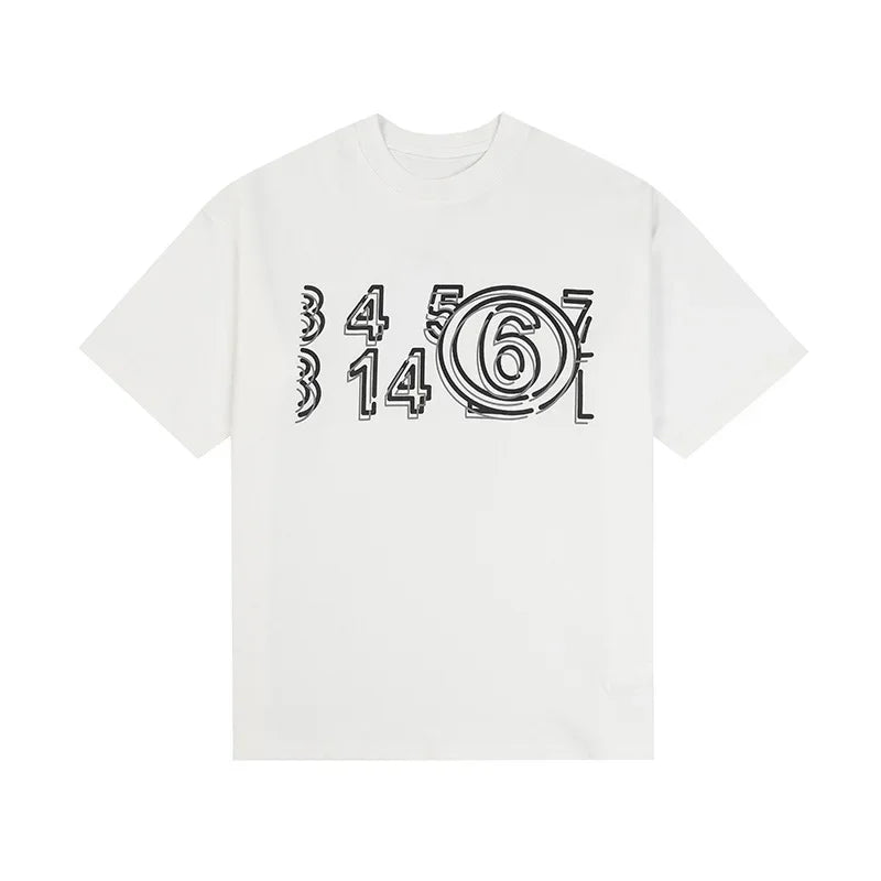 Maison Margiela MM6 pure cotton double yarn short sleeved men's T-shirt, high-quality in stock