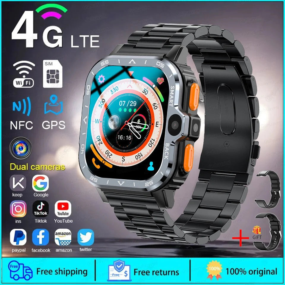 Android WhatsApp Smart 5G Video Voice SOS Call Camera Watch GPS WIFI Trace Locate SIM Card Phone Smart Watch For Huawei Xiaomi