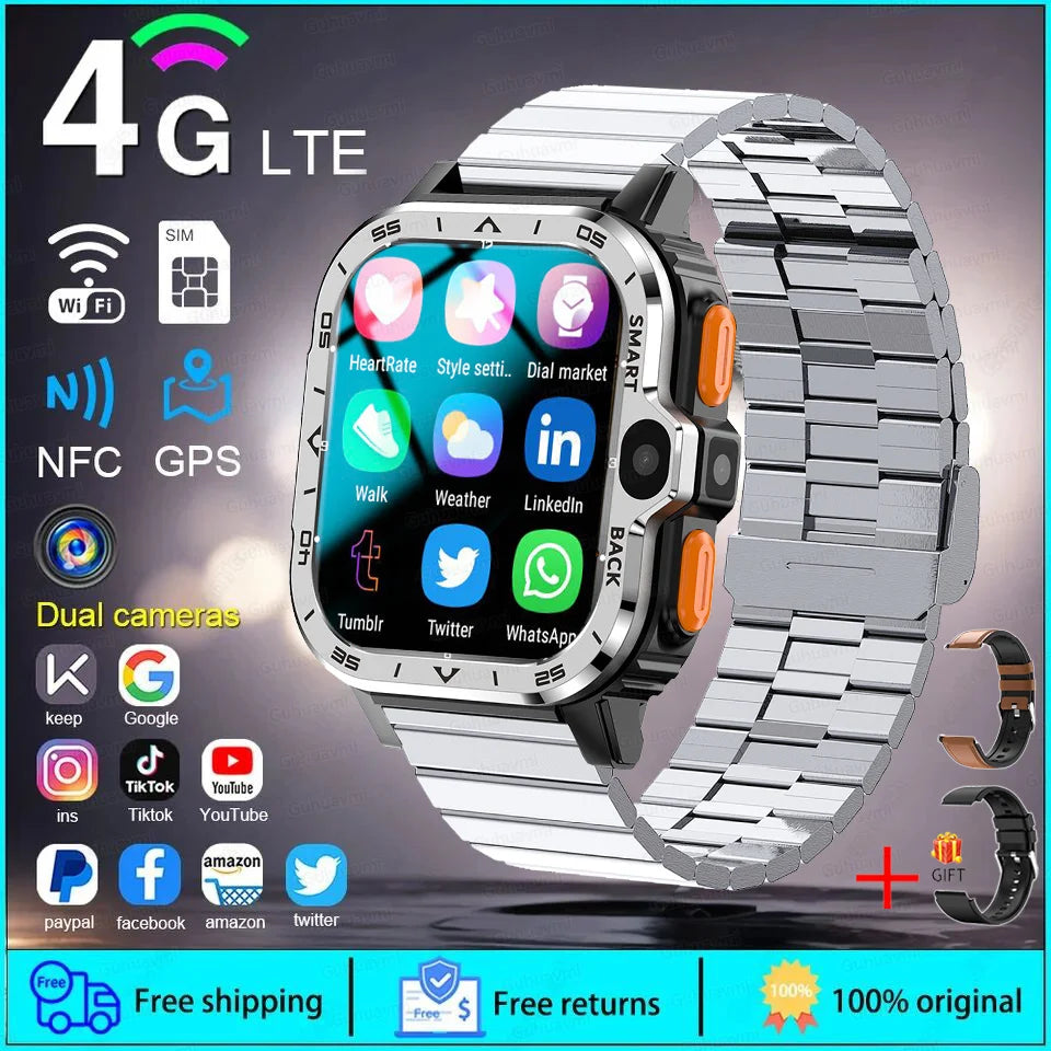 Android WhatsApp Smart 5G Video Voice SOS Call Camera Watch GPS WIFI Trace Locate SIM Card Phone Smart Watch For Huawei Xiaomi