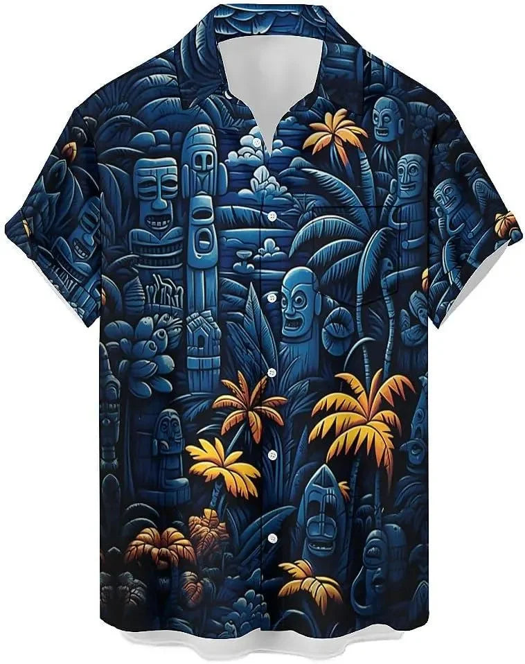 Retro 80s Pop Art Hawaiian Shirt 2025 Neon Cassette Skateboard Headphone Shirt, Vintage 90s Party Button-Up Summer Unisex Shirts