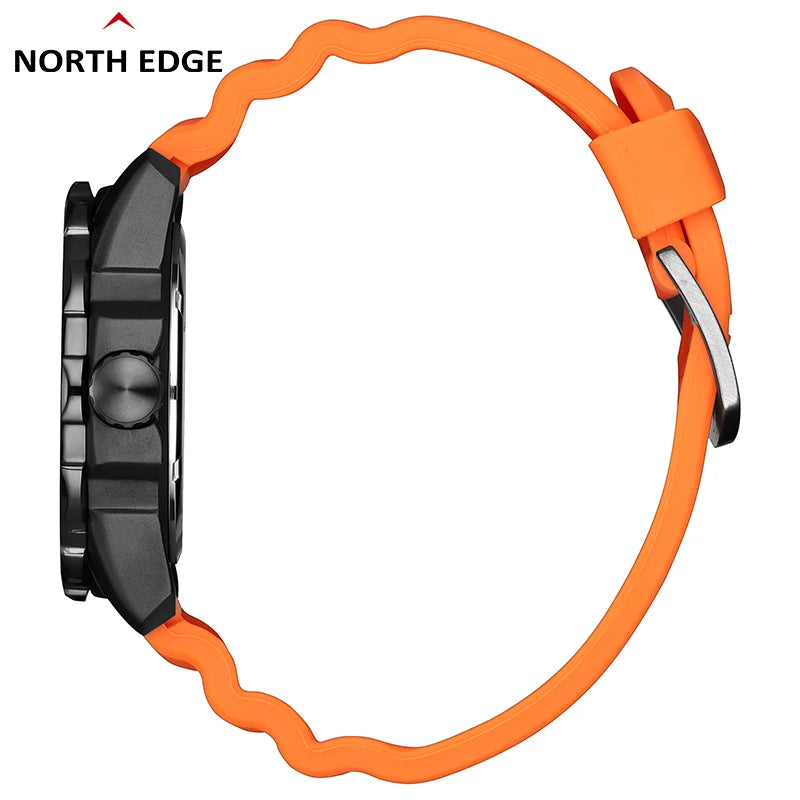 NORTH EDGE EVOQUE 2 Men Digital Military Watch Solar Power Environmental Men's Sport Wristwatch Luminous Watches Waterproof 50M