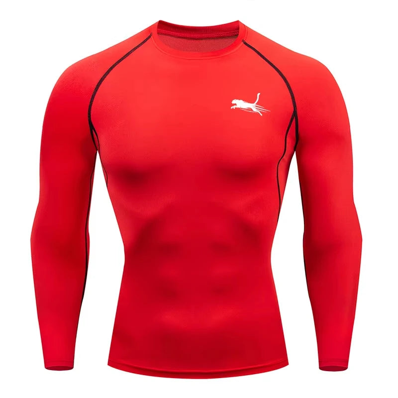 Men's Long Sleeves Fitness T-shirt Dry Fit Gym T-shirt Sportswear Outdoor Sports Running Tees Tops For Men RL0623