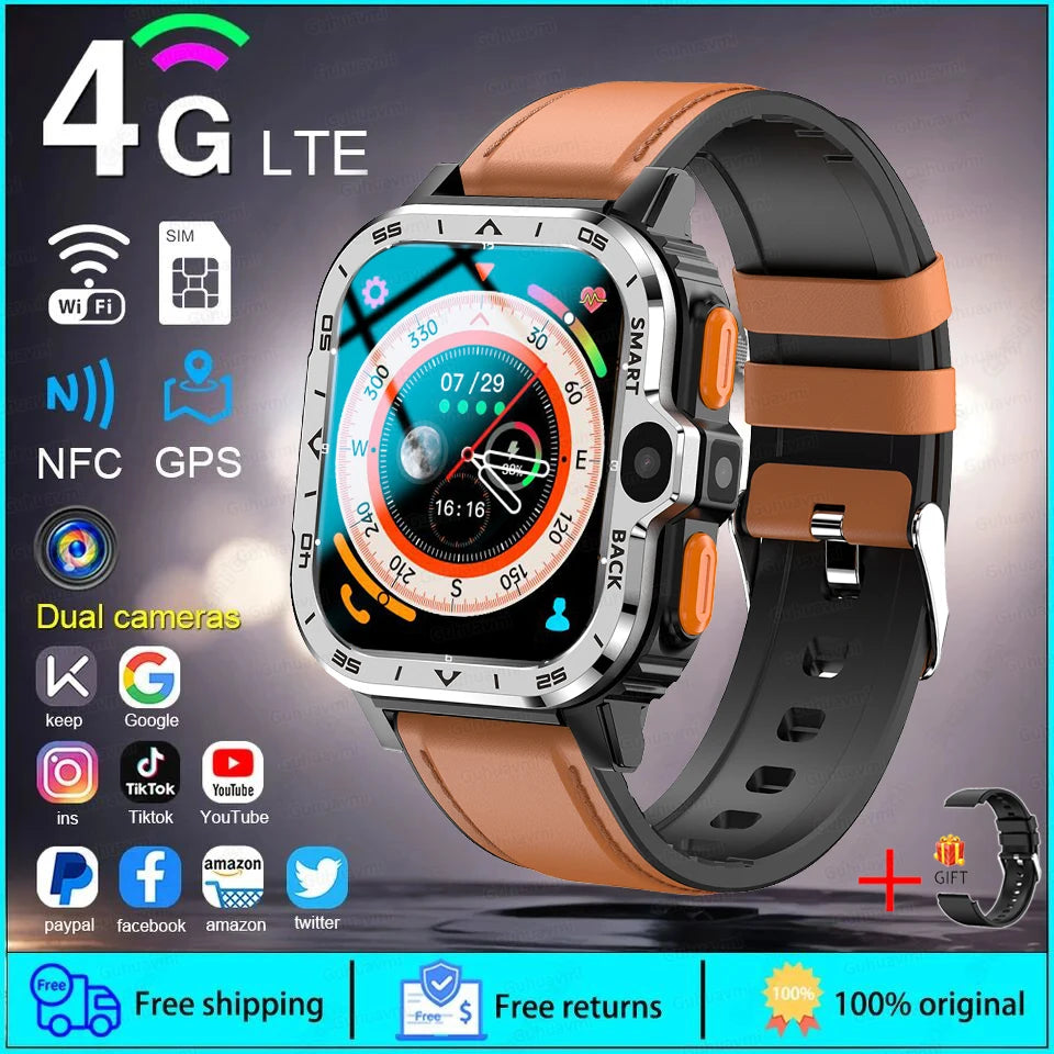 Android WhatsApp Smart 5G Video Voice SOS Call Camera Watch GPS WIFI Trace Locate SIM Card Phone Smart Watch For Huawei Xiaomi