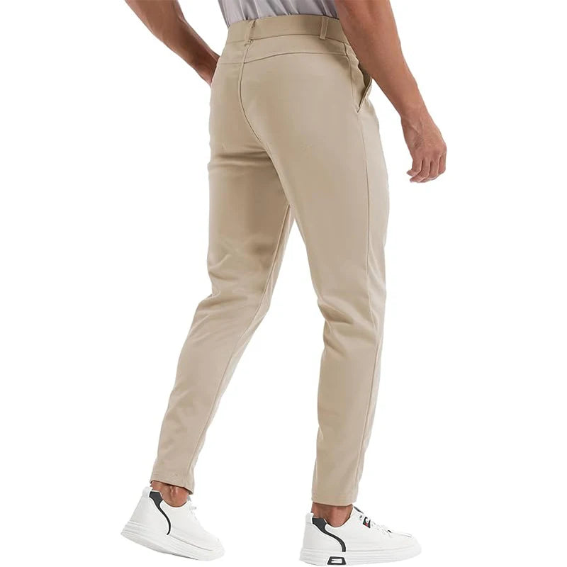 Casual Fashion Pants Men Sportswear Business Suit Pants Track Smart Joggers Sweatpants Black Bottoms Office Trousers For Men