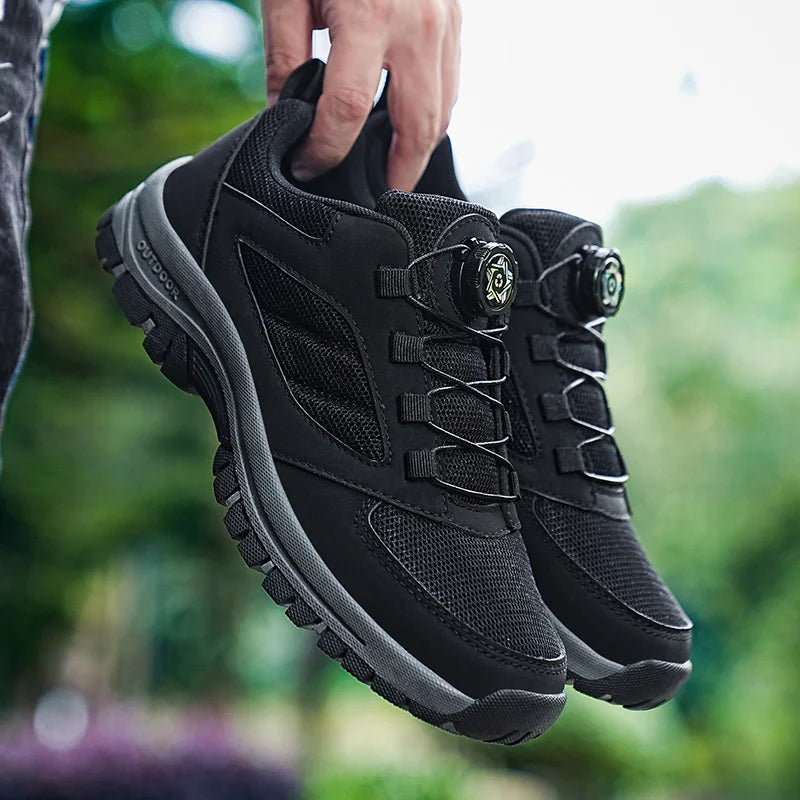 Men'S Sports Shoes Rotating Buckle Comfortable Hiking Anti Slip Sports Shoes Plus Size Men'S Shoes