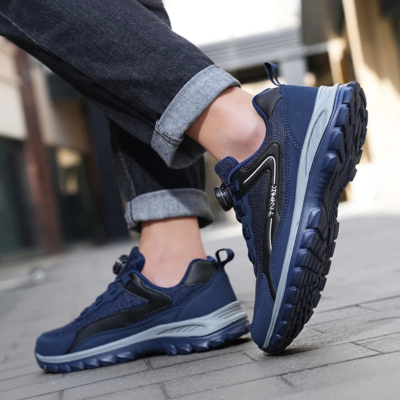 Men'S Sports Shoes Rotating Buckle Comfortable Hiking Anti Slip Sports Shoes Plus Size Men'S Shoes