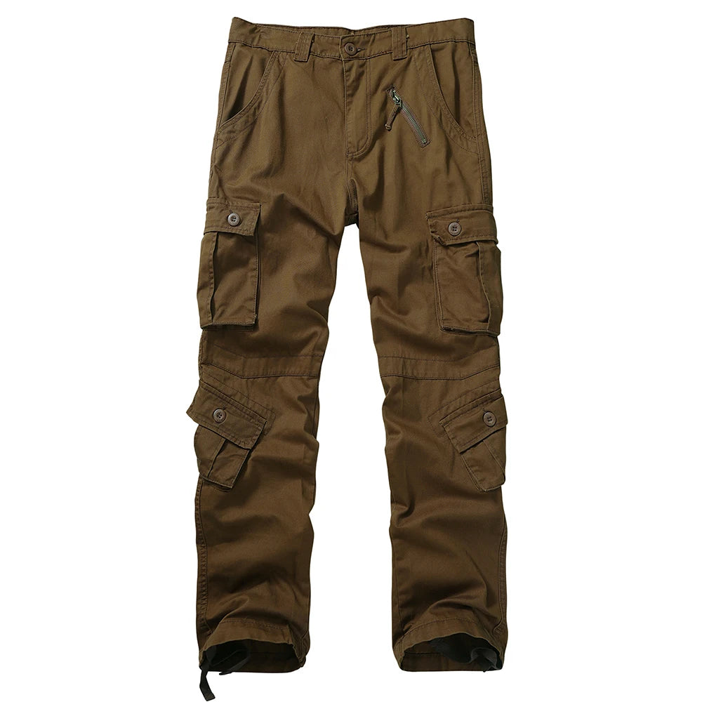 Men Combat Pants With Knee Pads Tactical Cargo Sport Trousers Camouflage Multicam Trekking Hunting Clothes（Not belt）