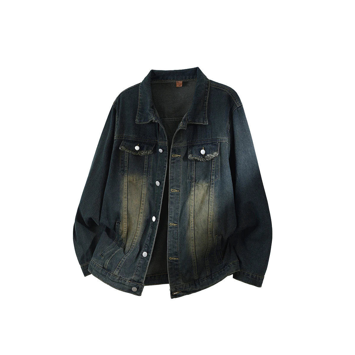 Men's Retro Washed Denim Jacket 2025 New Autumn Hong Kong Vintage Denim Coat Men Handsome Loose Versatile Workwear Jeans Jacket