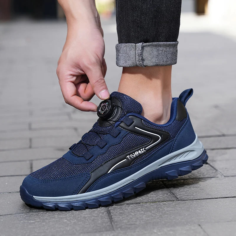 Men'S Sports Shoes Rotating Buckle Comfortable Hiking Anti Slip Sports Shoes Plus Size Men'S Shoes