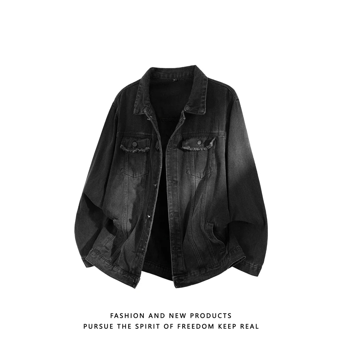 Men's Retro Washed Denim Jacket 2025 New Autumn Hong Kong Vintage Denim Coat Men Handsome Loose Versatile Workwear Jeans Jacket