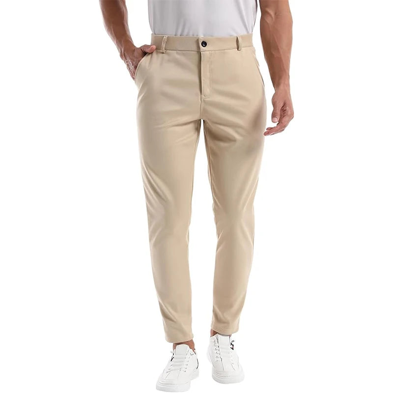 Casual Fashion Pants Men Sportswear Business Suit Pants Track Smart Joggers Sweatpants Black Bottoms Office Trousers For Men