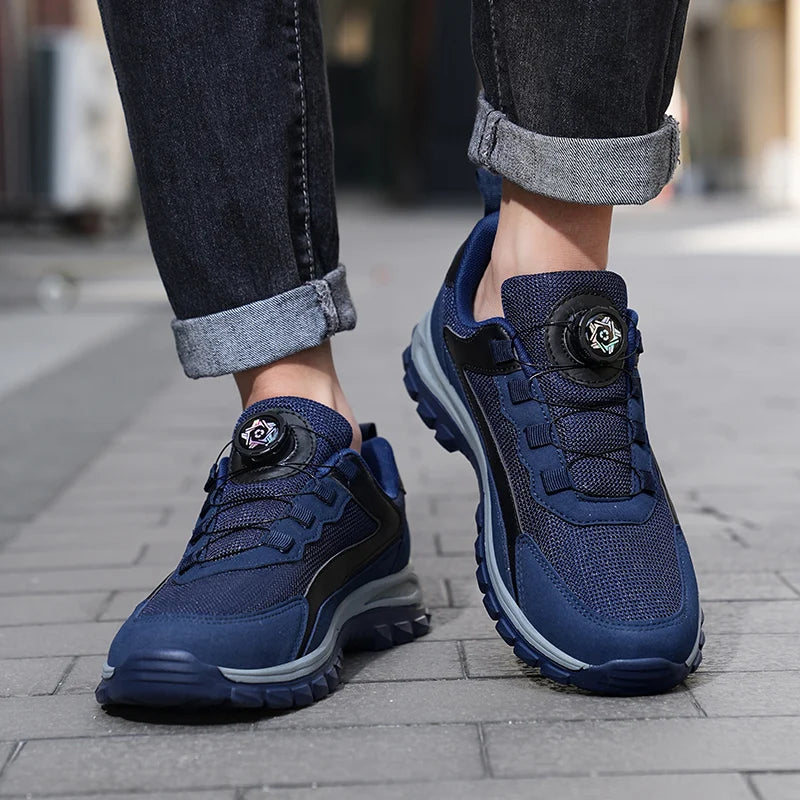 Men'S Sports Shoes Rotating Buckle Comfortable Hiking Anti Slip Sports Shoes Plus Size Men'S Shoes