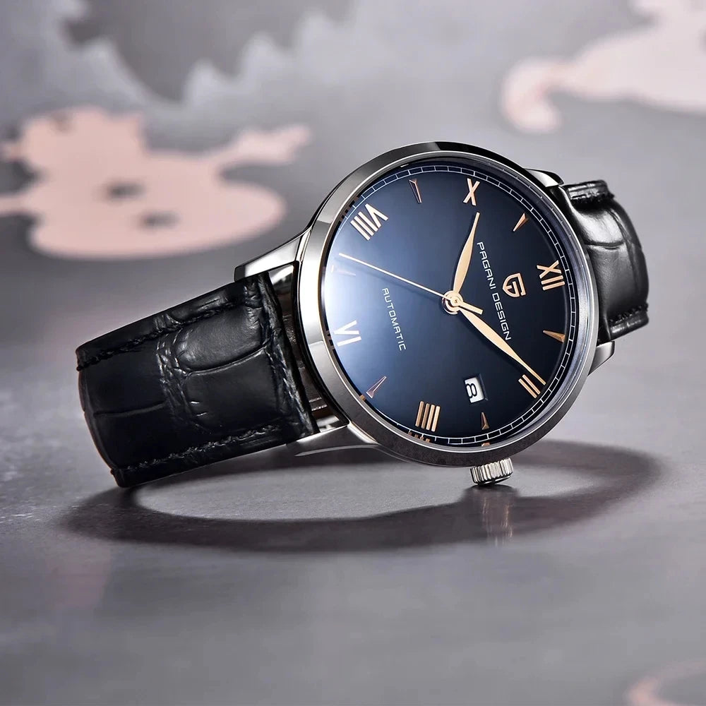 PAGANI DESIGN 40MM Business Men Mechanical Watches NH35 Luxury Sapphire Glass 10Bar Waterproof Automatic Watches for Men Gift