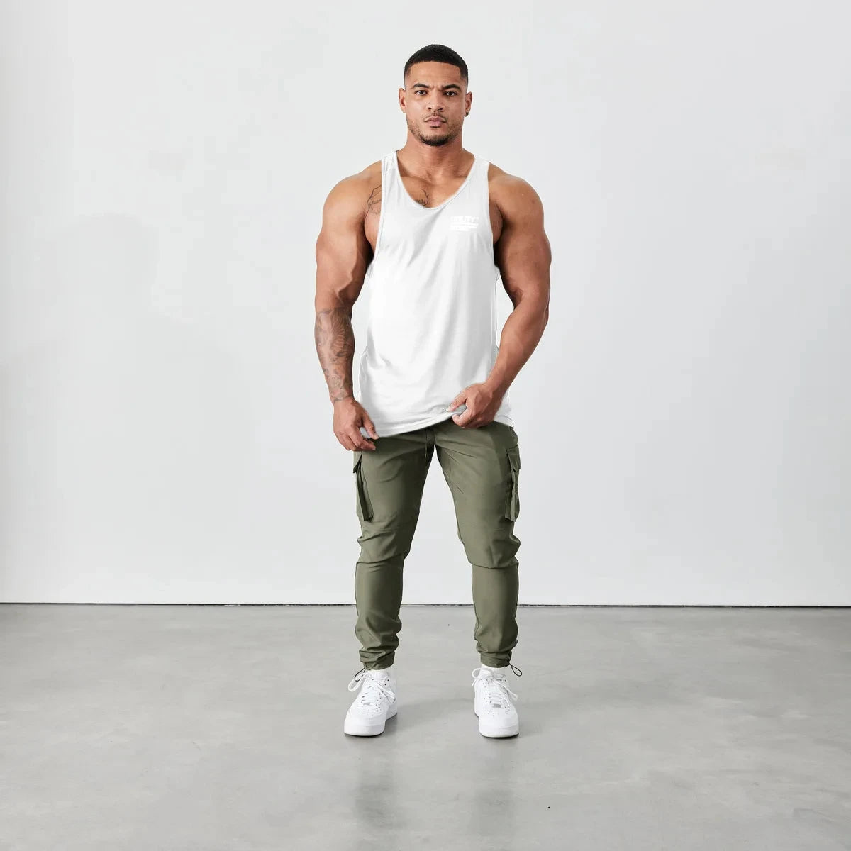 Men's Printed Short Sleeve T-shirt Breathable Loose Vest Top Fitness Style Fashion Brand New Summer Sports Training