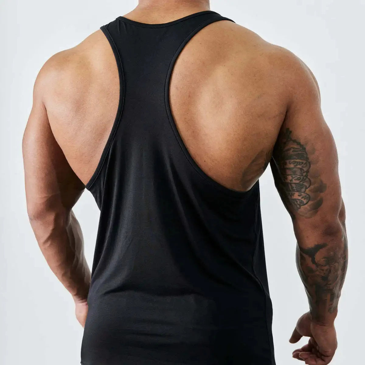 Men's Printed Short Sleeve T-shirt Breathable Loose Vest Top Fitness Style Fashion Brand New Summer Sports Training