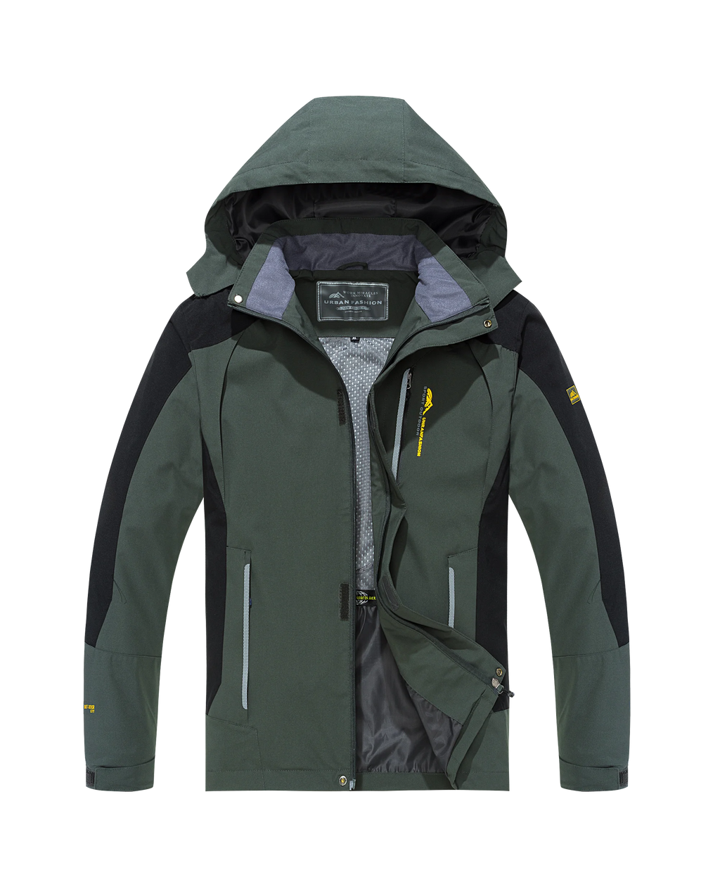 Men's Waterproof Hiking Jacket Large Size Windproof Windbreaker Camping Hunting Running Trekking Fishing Coat Men Outdoor