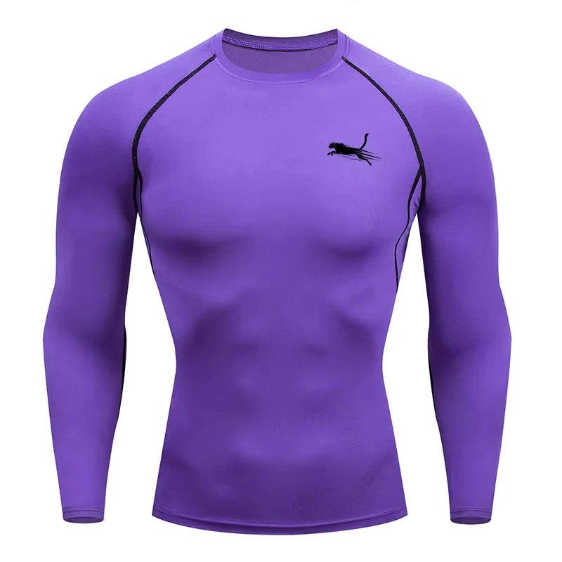 Men's Long Sleeves Fitness T-shirt Dry Fit Gym T-shirt Sportswear Outdoor Sports Running Tees Tops For Men RL0623
