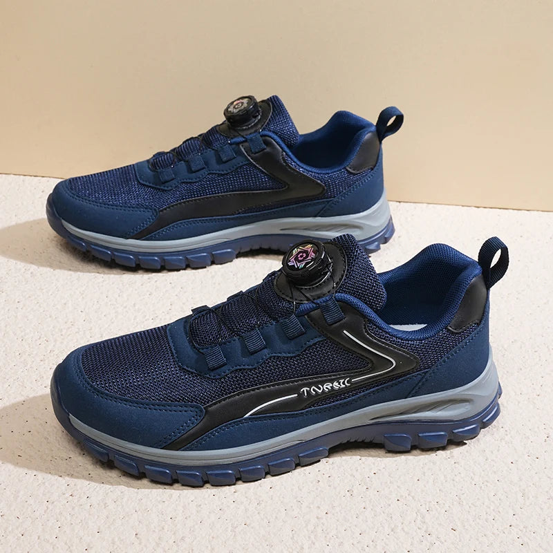 Men'S Sports Shoes Rotating Buckle Comfortable Hiking Anti Slip Sports Shoes Plus Size Men'S Shoes