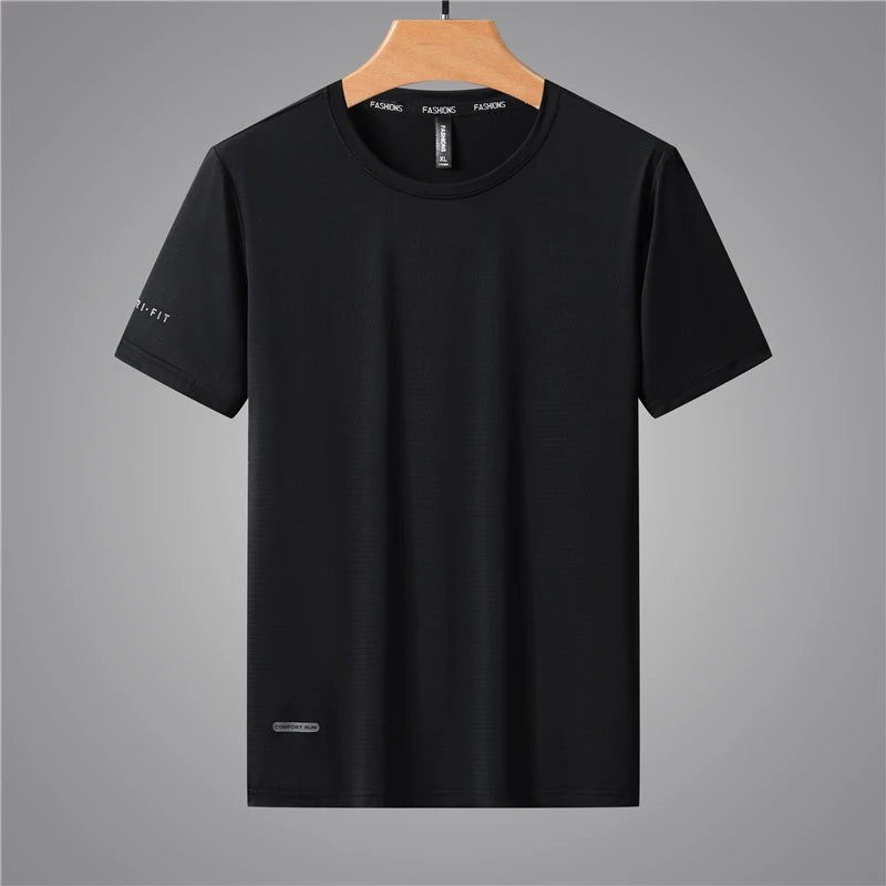 Good Quality T-Shirts Men Plus Size 6XL 7XL 8XL Male Tshirt Fat Man Tee Shirt Breathable Wearing Tee Tops Running Fast Shipping