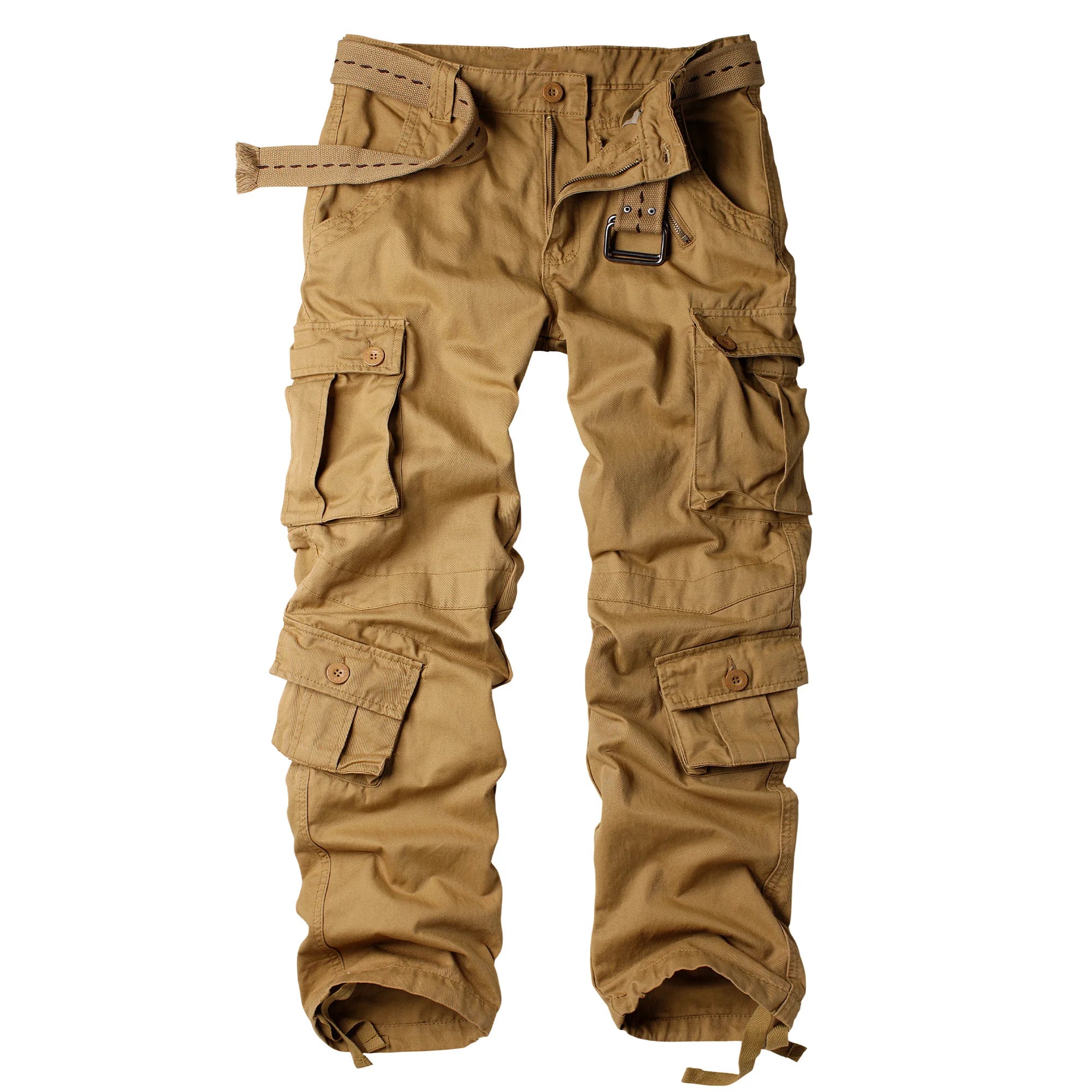 Men Combat Pants With Knee Pads Tactical Cargo Sport Trousers Camouflage Multicam Trekking Hunting Clothes（Not belt）