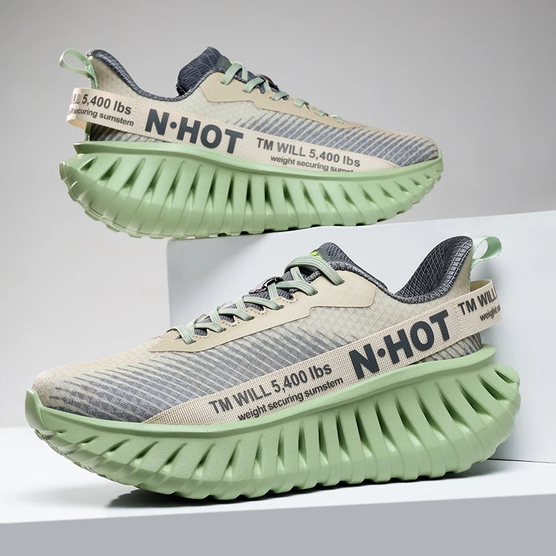 2025 men's shoes sneakers, platform heightening shoes, mesh breathable, versatile casual shoes