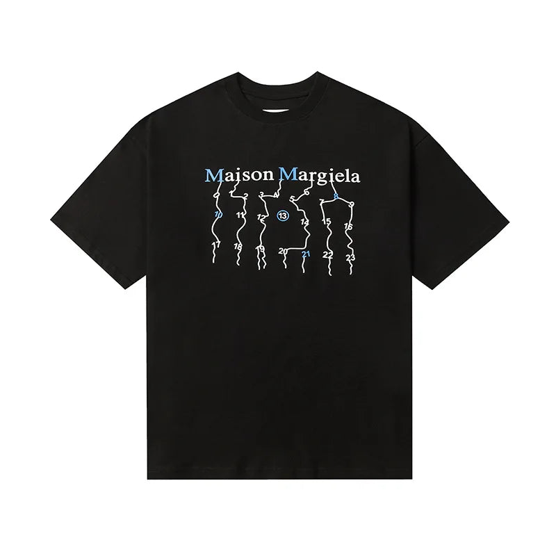 Maison Margiela MM6 pure cotton double yarn short sleeved men's T-shirt, high-quality in stock