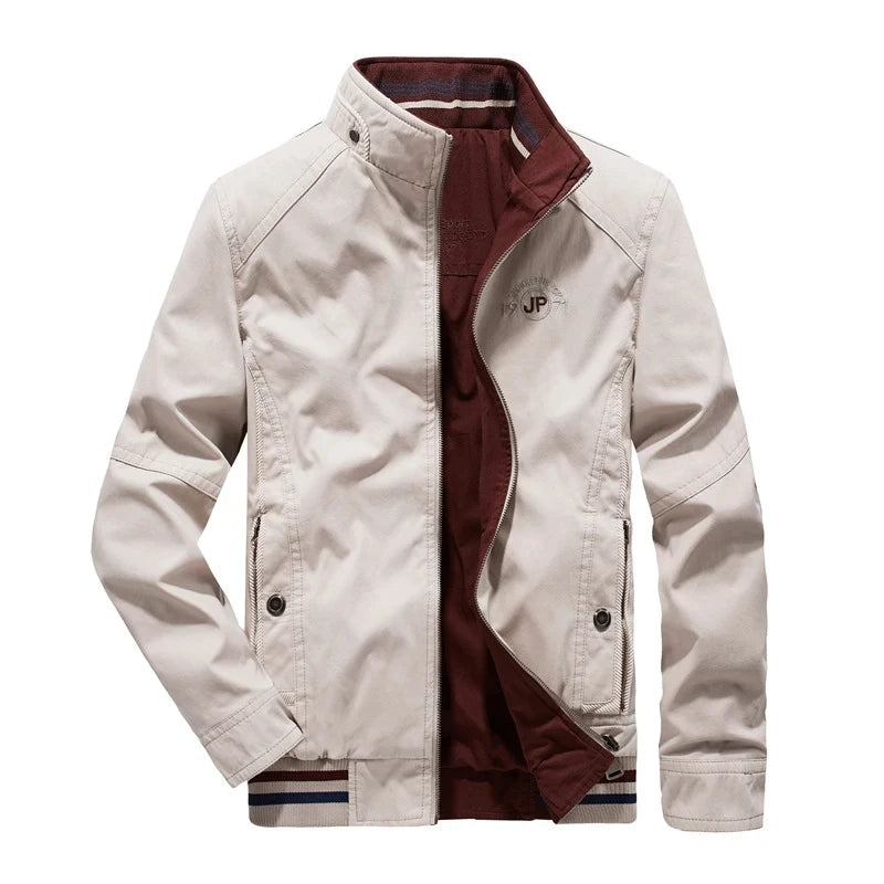 DIMUSI Autumn Men's Double-sided Military Jacket Casual Man Cotton Business Coats Fashion Men Multi-pocket Jackets Clothing 8XL
