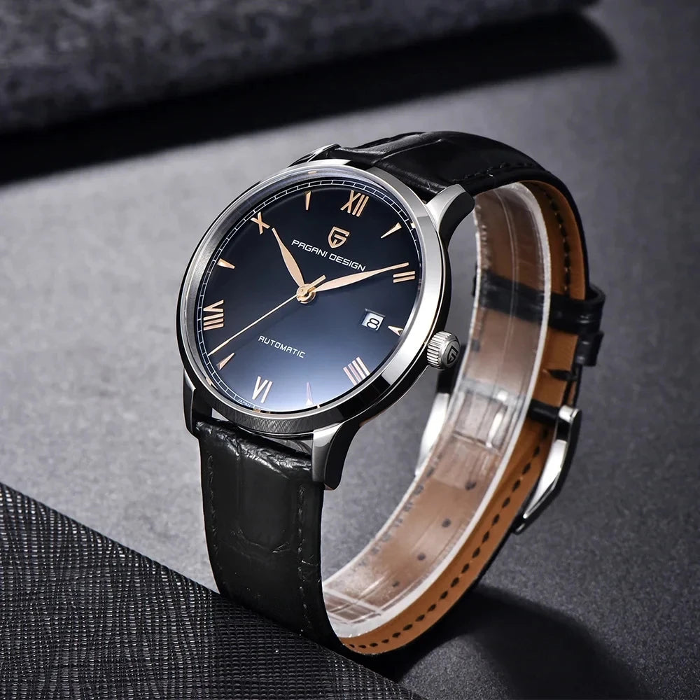 PAGANI DESIGN 40MM Business Men Mechanical Watches NH35 Luxury Sapphire Glass 10Bar Waterproof Automatic Watches for Men Gift