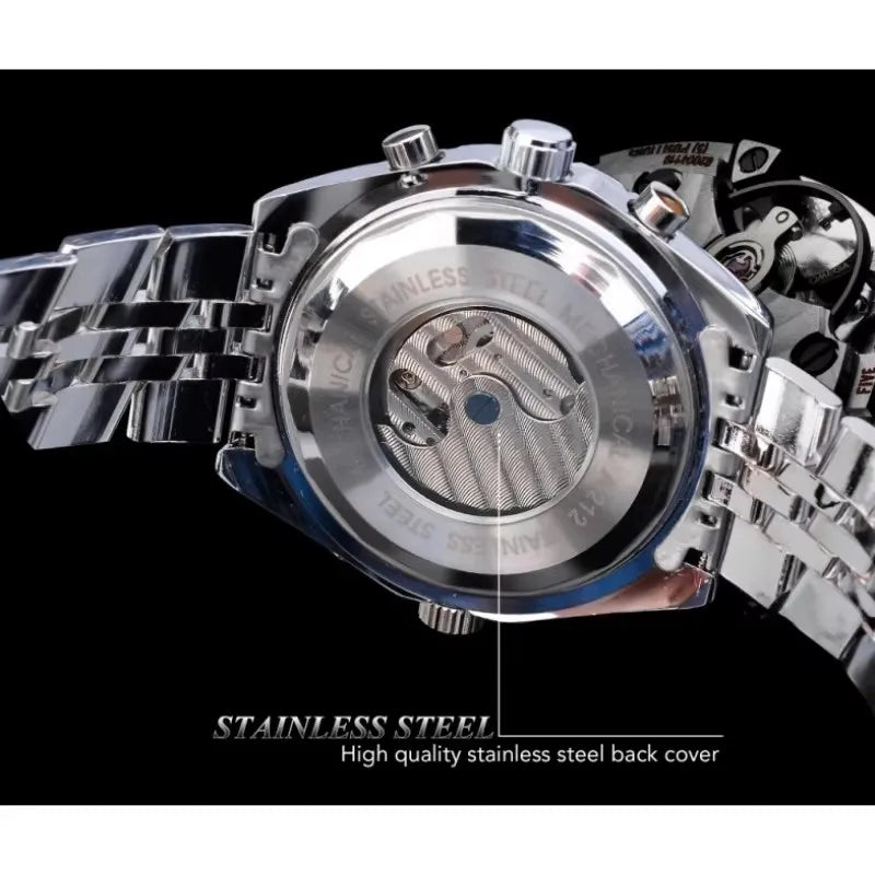 JARAGAR 212 New Men's Automatic Mechanical Watch Fashion Business Luxury Calendar Week Men's Premium Watch Gift reloj hombre