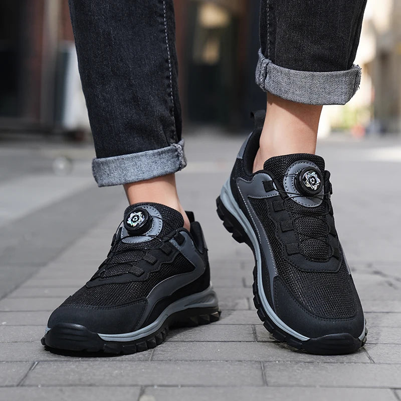 Men'S Sports Shoes Rotating Buckle Comfortable Hiking Anti Slip Sports Shoes Plus Size Men'S Shoes