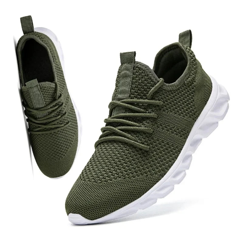 Men Casual Sports Shoes Air Mesh Lightweight Sneakers Anti-slip and wear-resistant Flat Walking Shoe Athletic Jogging Size 36