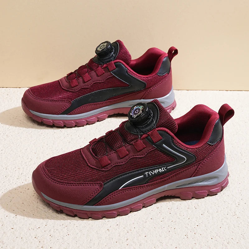 Men'S Sports Shoes Rotating Buckle Comfortable Hiking Anti Slip Sports Shoes Plus Size Men'S Shoes