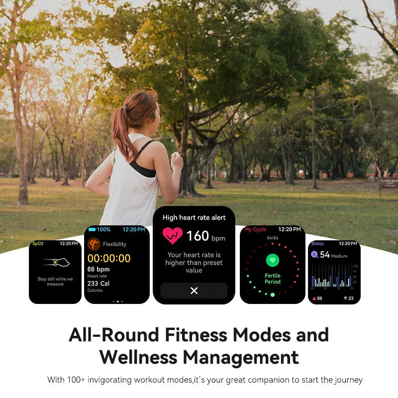 Smart Watch Waterproof Smartwatches for Men Women Fitness Tracker (Answer/Make Calls) 120+ Sport Modes Heart Rate/Sleep Monitor.