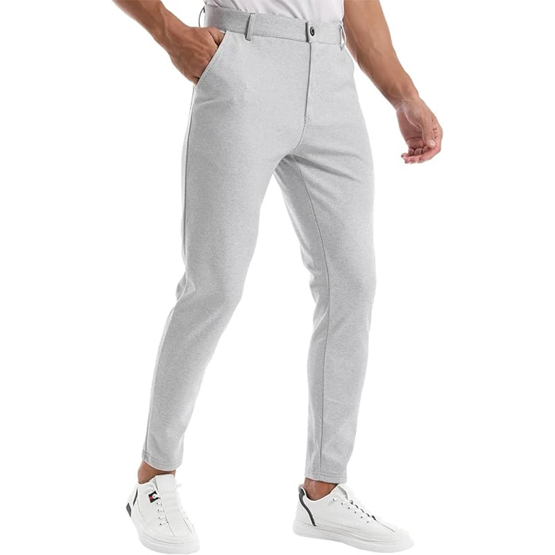 Casual Fashion Pants Men Sportswear Business Suit Pants Track Smart Joggers Sweatpants Black Bottoms Office Trousers For Men