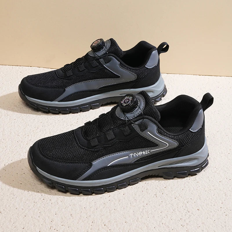 Men'S Sports Shoes Rotating Buckle Comfortable Hiking Anti Slip Sports Shoes Plus Size Men'S Shoes
