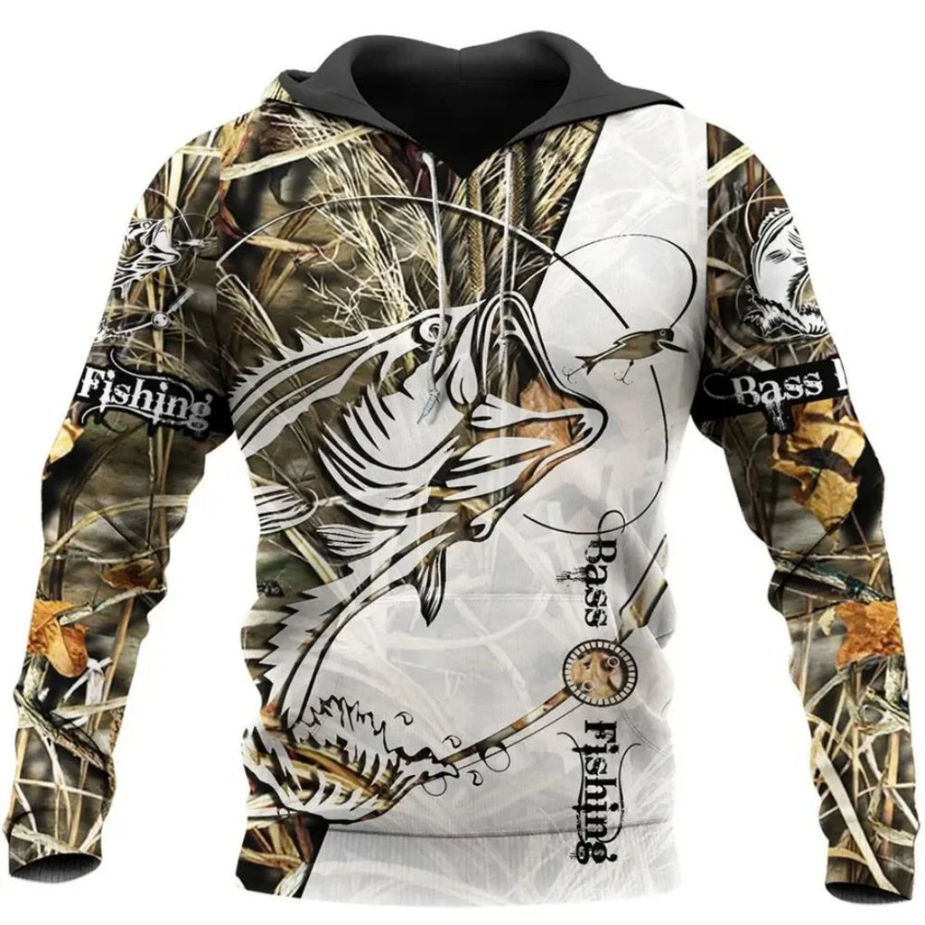 Professional graphic hoodie for fishing 3D Print Spring And Autumn Fashion Versatile Streetwear Men's And Women's Y2K Hoodies