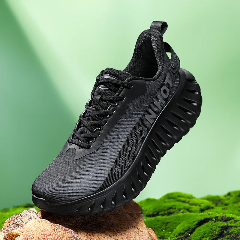 2025 men's shoes sneakers, platform heightening shoes, mesh breathable, versatile casual shoes